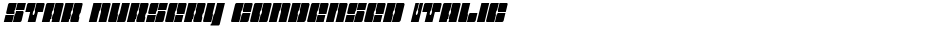 Star Nursery Condensed ItalicDemo