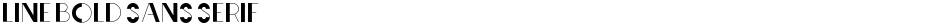 Line Bold Sans serifDemo