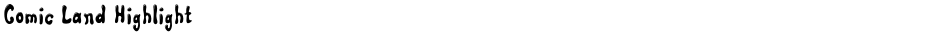 Comic Land HighlightDemo