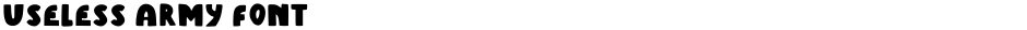 Useless Army FontDemo