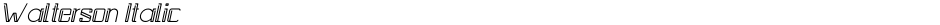 Walterson ItalicDemo