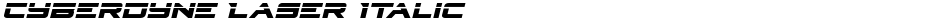 Cyberdyne Laser ItalicDemo