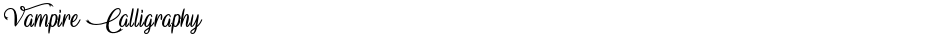 Vampire CalligraphyDemo