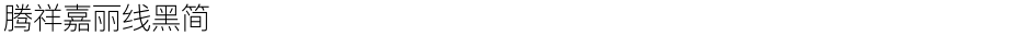 腾祥嘉丽线黑简Demo