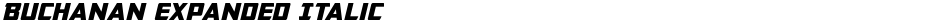 Buchanan Expanded ItalicDemo