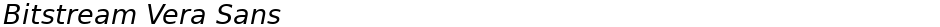 Bitstream Vera SansDemo