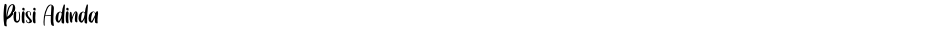 Puisi AdindaDemo