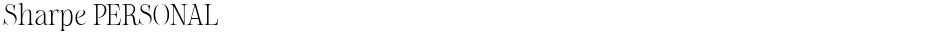 Sharpe PERSONALDemo