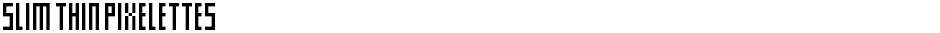Slim thin pixelettesDemo