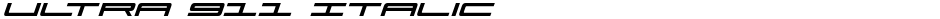 Ultra 911 ItalicDemo