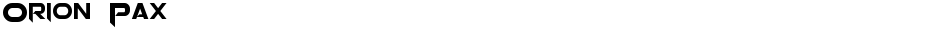 Orion PaxDemo