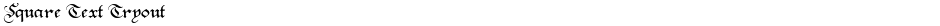 Square Text TryoutDemo