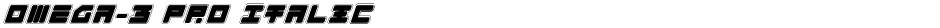 Omega-3 Pro ItalicDemo