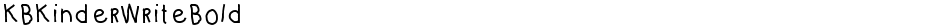 KBKinderWriteBoldDemo
