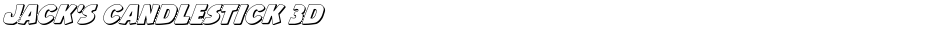 Jack's Candlestick 3DDemo