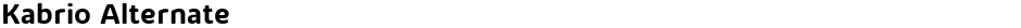 Kabrio AlternateDemo