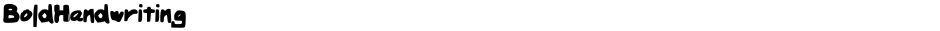 BoldHandwritingDemo