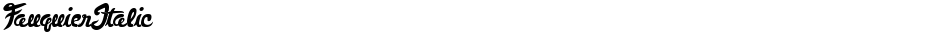 FauquierItalicDemo