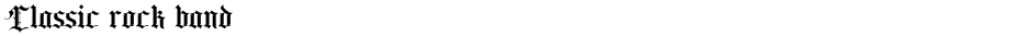 Classic rock bandDemo