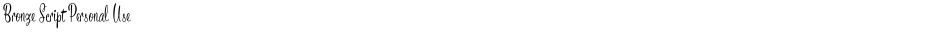 Bronze Script Personal UseDemo