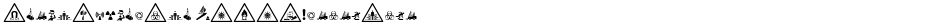 FontsVectorIso7010WarningSignDemo