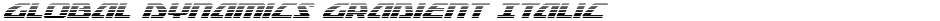 Global Dynamics Gradient ItalicDemo