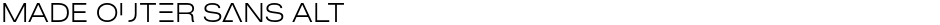 MADE Outer Sans AltDemo
