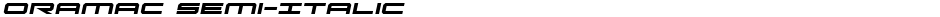 Oramac Semi-ItalicDemo