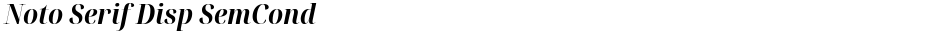 Noto Serif Disp SemCondDemo