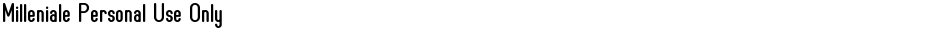 Milleniale Personal Use OnlyDemo