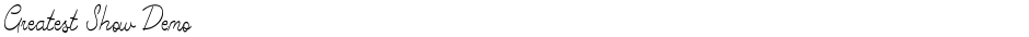 Greatest Show DemoDemo