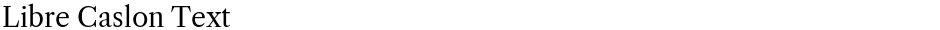 Libre Caslon TextDemo