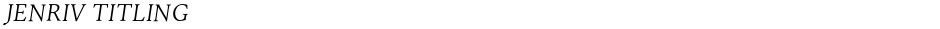 Jenriv TitlingDemo