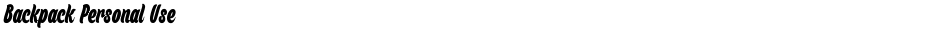 Backpack Personal UseDemo