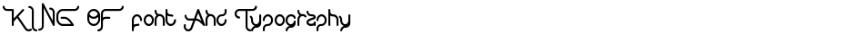 KING OF font And TypographyDemo