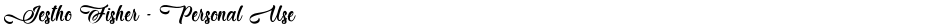 Jestho Fisher - Personal UseDemo