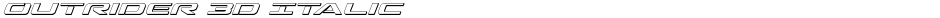 Outrider 3D ItalicDemo
