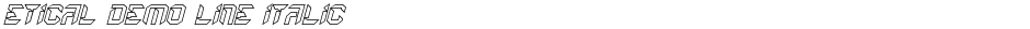 Etical Demo Line ItalicDemo
