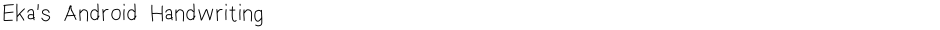 Eka's Android HandwritingDemo