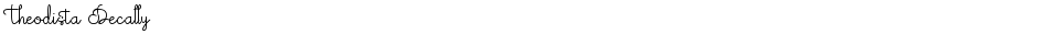 Theodista DecallyDemo