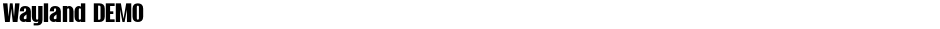 Wayland DEMODemo