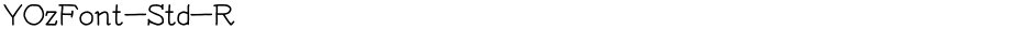 YOzFont-Std-RDemo