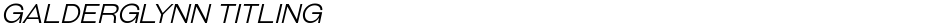 Galderglynn TitlingDemo