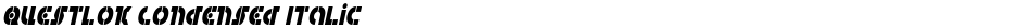 Questlok Condensed ItalicDemo