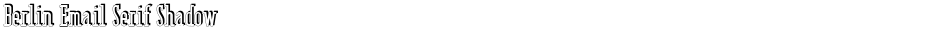Berlin Email Serif ShadowDemo