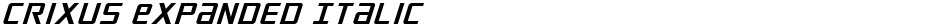 Crixus Expanded ItalicDemo