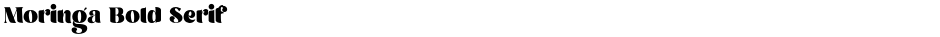 Moringa Bold SerifDemo