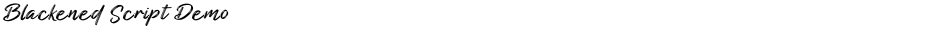 Blackened Script DemoDemo