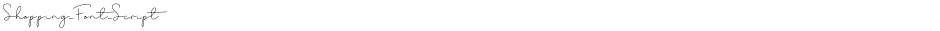 Shopping_Font_ScriptDemo