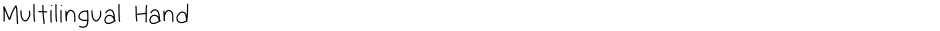 Multilingual HandDemo